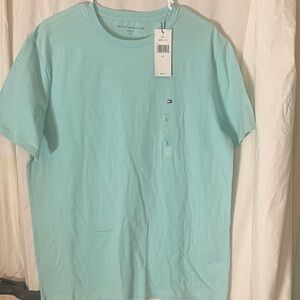 Tommy Hilfiger Men's Light Blue Short Sleeve Tee